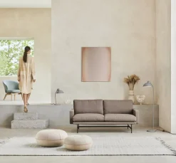 Fritz Hansen CM sittpuff, liten, ljusgrå