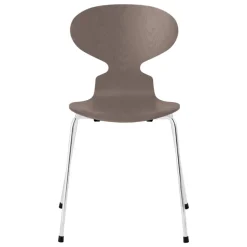 Fritz Hansen Myrstol 3101, djup lera ask - krom