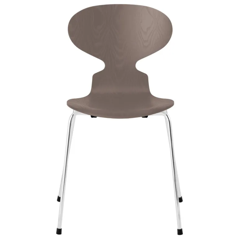 Fritz Hansen Myrstol 3101, djup lera ask - krom