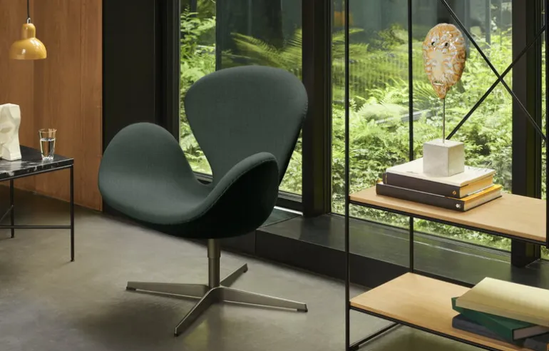 Fritz Hansen Planner MC330 soffbord, svart - marmor Charcoal