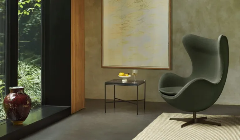 Fritz Hansen Planner MC330 soffbord, svart - marmor Charcoal