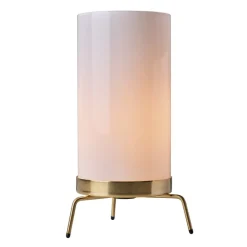 Fritz Hansen PM-02 bordslampa, opal - mässing
