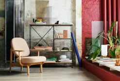 Fritz Hansen PM-02 bordslampa, opal - mässing