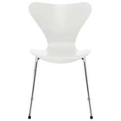 Fritz Hansen Series 7 3107 stol, krom - white