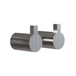 Frost Nova2 väggkrok 6, dubbelset, borstat stål