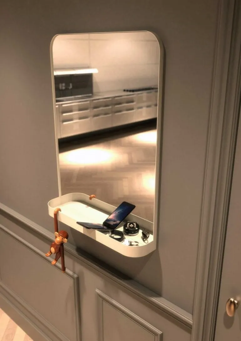 Frost TB600 väggspegel 80 x 60 cm, vit