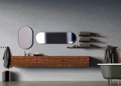 Frost Unu 4139 spegel, 40 x 140 cm, svart