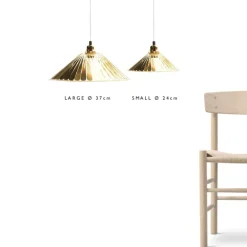 Fundamental Berlin Propeller lampskärm, 24 cm, mässing