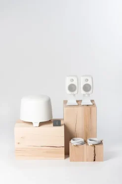 Genelec Bordsstativ för G One högtalare, L-formad, vit