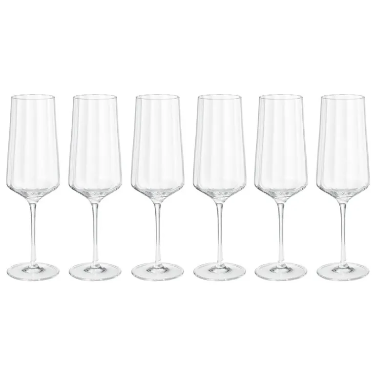 Georg Jensen Bernadotte champagneglas, 6 st