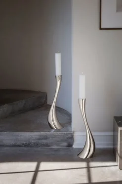 Georg Jensen Cobra golvljusstake, M, stål