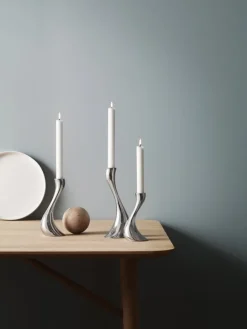 Georg Jensen Cobra ljusstake, 3-pack