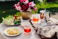 Georg Jensen Manhattan ishink med tång, 1,5 l