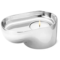 Georg Jensen Nendo värmeljushållare, rostfritt stål