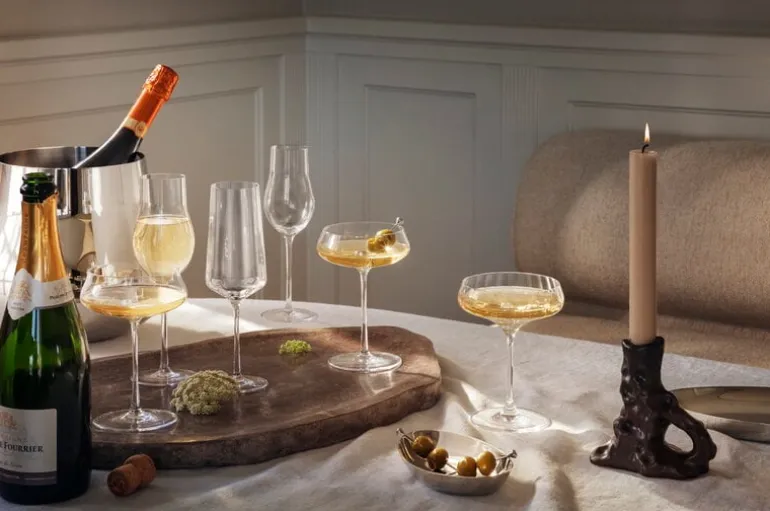 Georg Jensen Sky champagneglas, 25 cl, 6 stycken