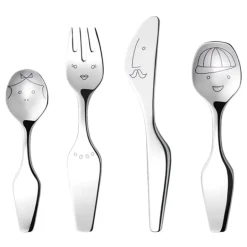 Georg Jensen The Twist Family bestickset för barn, 4 delar