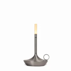 Graypants Wick S bordslampa, batteridriven, grafit