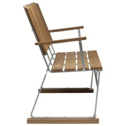 Grythyttan Stålmöbler Soffa 6, galvaniserat stål - teak