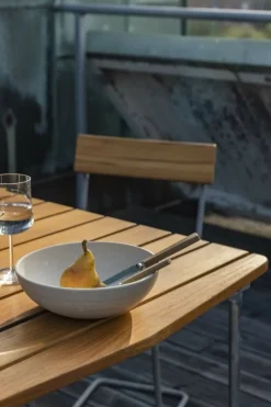 Grythyttan Stålmöbler Stol 1, galvaniserat stål - teak