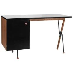 GUBI 62 Desk, valnöt - svart