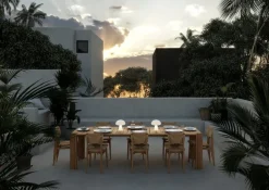 GUBI Atmosfera bord, 281 x 105 cm, teak