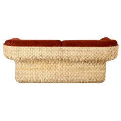 GUBI Basket soffa, 2-sits, rotting - Belsuede Special FR 133