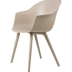 GUBI Bat matstol för utomhusbruk, new beige