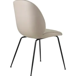 GUBI Beetle stol, matt svart - beige - Light Boucle 008