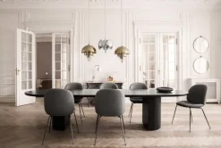 GUBI Bestlite BL1 bordslampa, krom - soft white