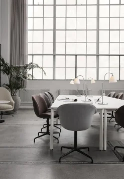 GUBI Bestlite BL1 bordslampa, krom - soft white