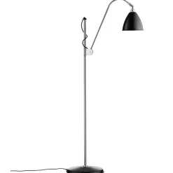 GUBI Bestlite BL3 golvlampa, S, krom - mattsvart