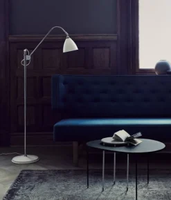 GUBI Bestlite BL3 golvlampa, S, mässing - benporslin