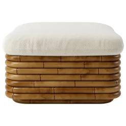 GUBI Bohemian 72 fotpall, rotting - Diagonal Boucle 007