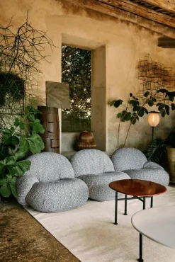 GUBI Carmel soffbord, 75 x 75 cm, svart - musselvit