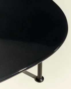 GUBI Carmel soffbord, 87,5 x 70 cm, svart - midnattssvart