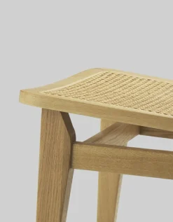 GUBI C-Chair, cane - oljad ek