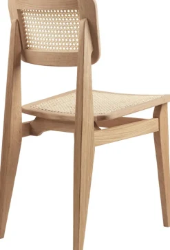 GUBI C-Chair, cane - oljad ek