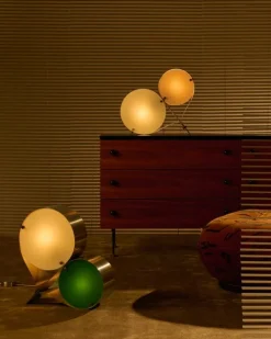 GUBI Coppia bordslampa, stål, elfenben - rouge