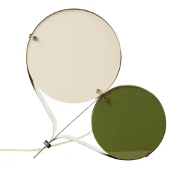 GUBI Coppia bordslampa, stål, elfenben - oliv