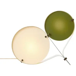 GUBI Coppia bordslampa, stål, elfenben - oliv