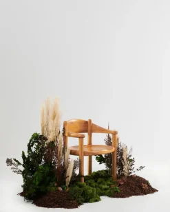 GUBI Daumiller fåtölj, gyllene furu