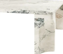 GUBI Doric soffbord, 140 x 80 cm, elektriskt grå kalksten