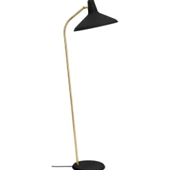GUBI G-10 golvlampa, svart - mässing