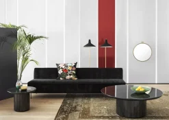 GUBI G-10 golvlampa, svart - mässing