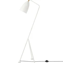 GUBI Gräshoppa golvlampa, alabaster vit, glansig