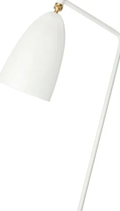 GUBI Gräshoppa golvlampa, alabaster vit, glansig