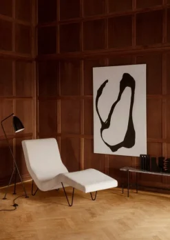 GUBI Gräshoppa golvlampa, svart semimatt