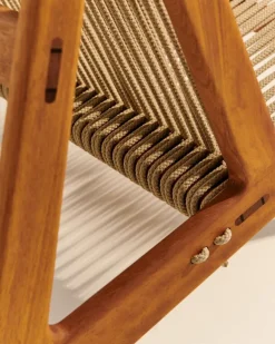 GUBI MR01 Initial Outdoor fåtölj, oljad iroko