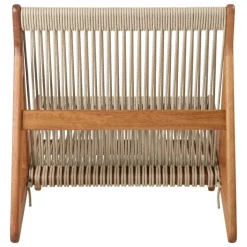 GUBI MR01 Initial Outdoor fåtölj, oljad iroko