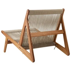 GUBI MR01 Initial Outdoor fåtölj, oljad iroko